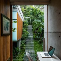 House Weekend in Sao Paulo Boasts Low Impact Landscape Staircase